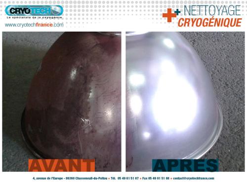 Nettoyage cryogenique Lampe industrielle CRYO'TECH